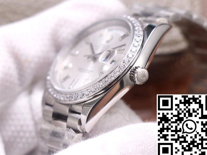 Dial Factory Rolex Silver Day-Date EW Diamond M228349RBR-0001 1221